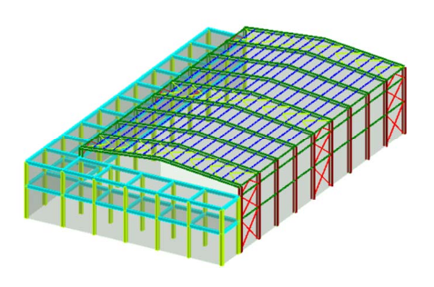 Steel Frame Structure — Saudi Arabia.